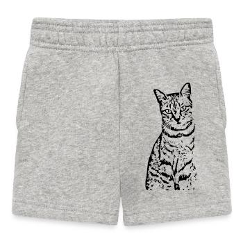 Cat Kitten Tiger Cat Cat Shirt Gift - Baby Shorts - heather grey - Front