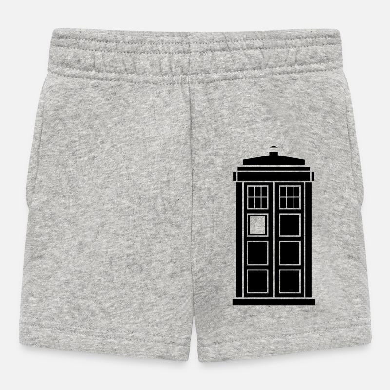 TARDIS - Short Bébé - gris chiné
