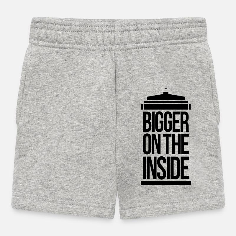 Bigger on the inside - Baby Shorts - Grau meliert