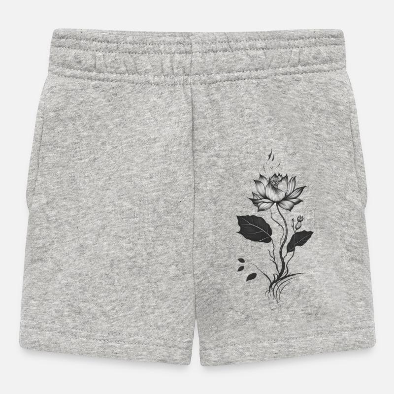 Lys - Short Bébé - gris chiné