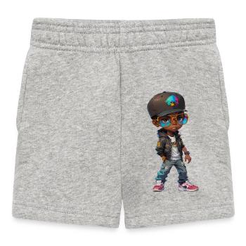 Cool Hip-Hop Teen Kid - Short Bébé - gris chiné - Devant