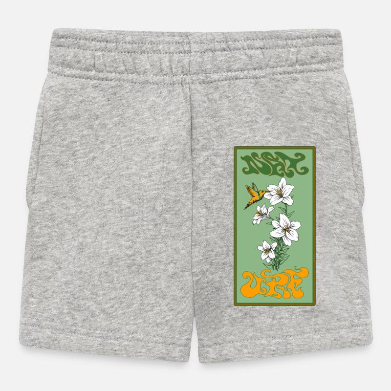 Nature - Short Bébé - gris chiné