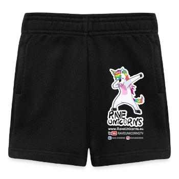 Rave Unicorns Fans - Short Bébé - noir - Devant