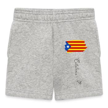 Drapeau Catalogne Indépendantiste Estelada Blava - Short Bébé - gris chiné - Devant