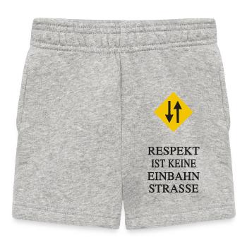 Le respect. Ce n’est pas une rue à sens unique - Short Bébé - gris chiné - Devant