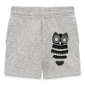 The Black Owl - Baby Shorts - heather grey - Front