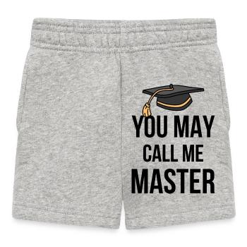 Du kannst mich Meister I nennen - Baby Shorts - Grau meliert - Vorne