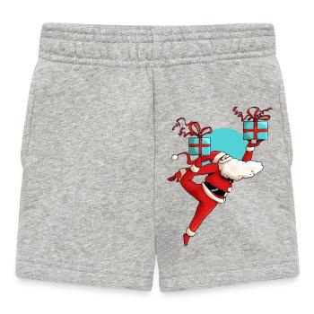 Père Noël danseur - Short Bébé - gris chiné - Devant