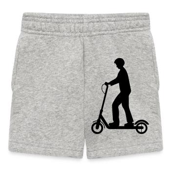 E Scooter Elektro - Baby Shorts - Grau meliert - Vorne