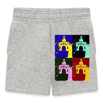 Pop art Grèce - Short Bébé - gris chiné - Devant