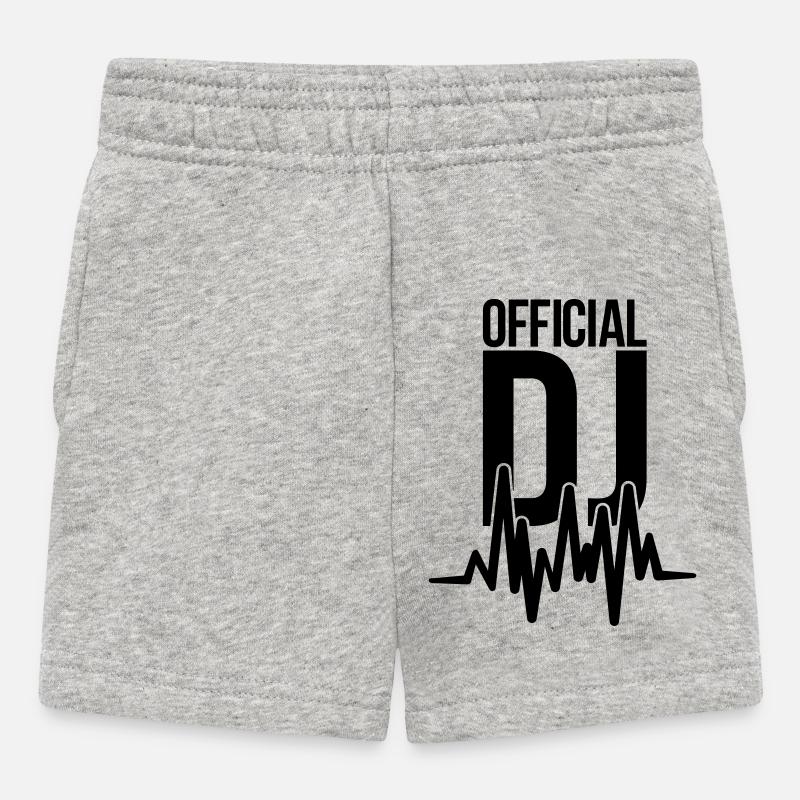 dj - Short Bébé - gris chiné