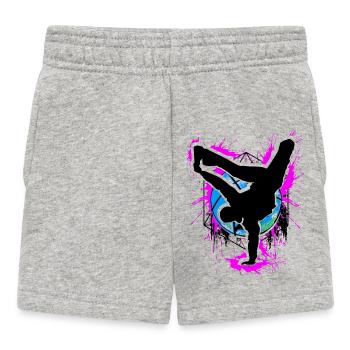 Breakdance - Breakdancer - Breakdancing - BBoy - Baby Shorts - heather grey - Front