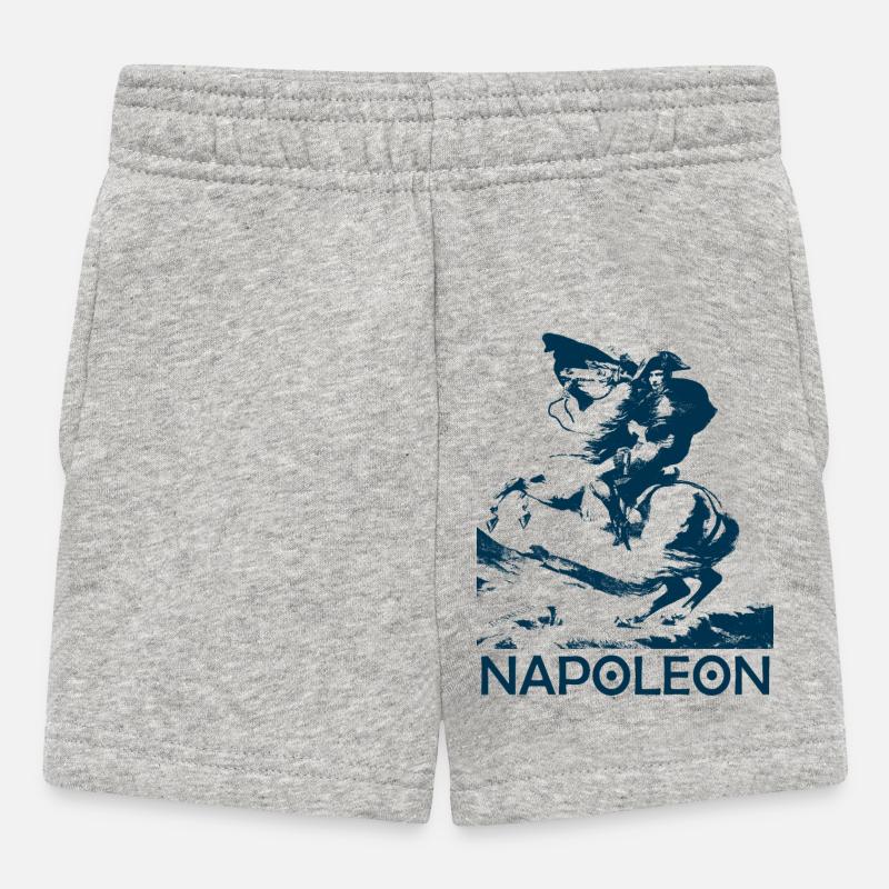 Napoléon Bonaparte - Short Bébé - gris chiné