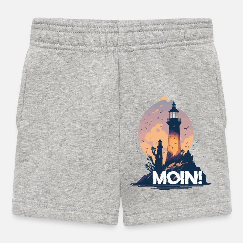 MOIN! - Baby Shorts - Grau meliert