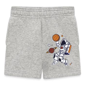 Astronaute Dunk Planète - Short Bébé - gris chiné - Devant