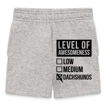 Dachhund - Baby Shorts - Grau meliert - Vorne