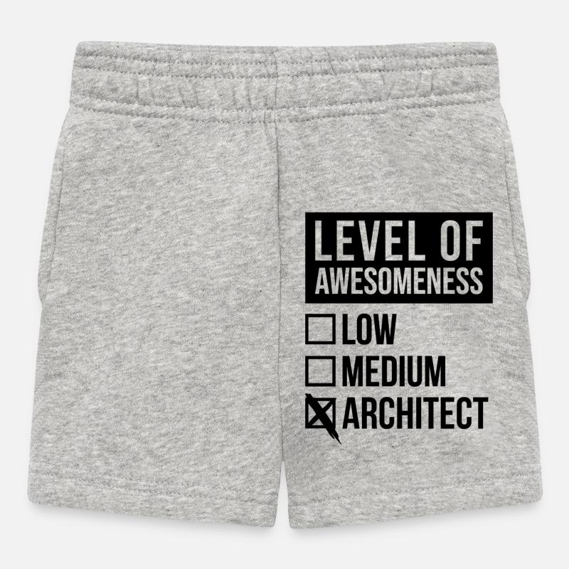 architecte - Short Bébé - gris chiné