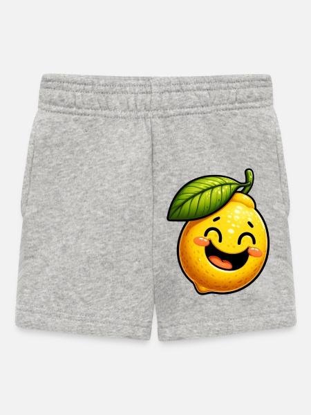 Zitrone Zitronen - Baby Shorts - Grau meliert