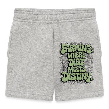 LANDWIRTSCHAFT: WO DRECK AUF SCHICKSAL TRIFFT - Baby Shorts - Grau meliert - Vorne