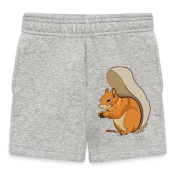 EIchhörnchen - Baby Shorts - Grau meliert - Vorne