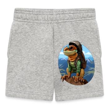 Lizards Mountaineer / Hiking Lizard - Baby Shorts - heather grey - Front