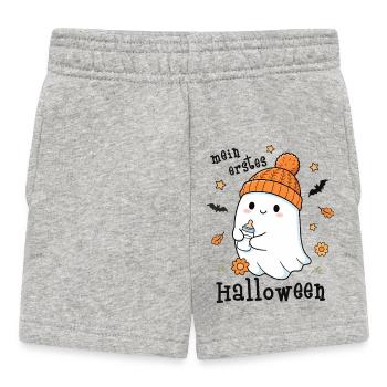 Halloween fantôme mignon mon premier Halloween - Short Bébé - gris chiné - Devant