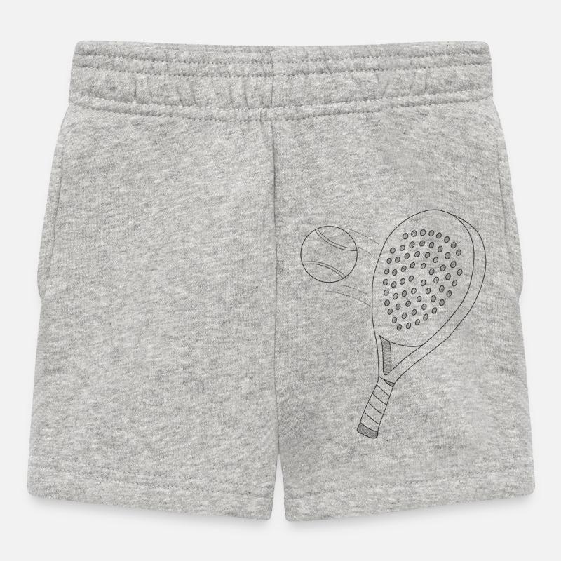 Raquette de paddle-tennis avec balle - Short Bébé - gris chiné