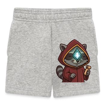 I Feel Enlightened-Raccoon - Baby Shorts - heather grey - Front