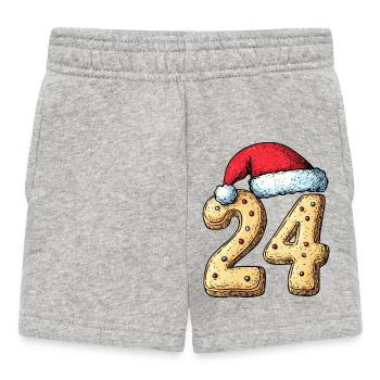 Biscuit de Noël à 24 chiffres - Short Bébé - gris chiné - Devant