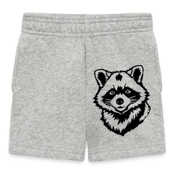 Raton laveur - Short Bébé - gris chiné - Devant
