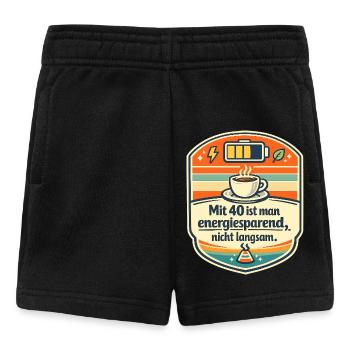 40 Jahre Energie-Powerbadge - Baby Shorts - Schwarz - Vorne