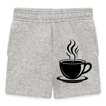 Kaffeetasse - Baby Shorts - Grau meliert - Vorne