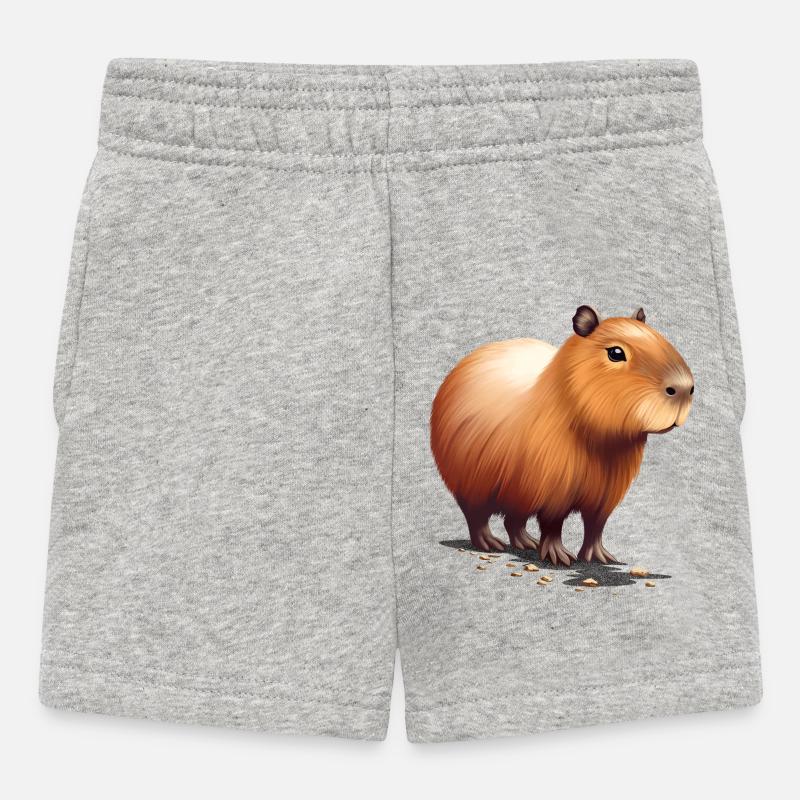 Capybara - Short Bébé - gris chiné