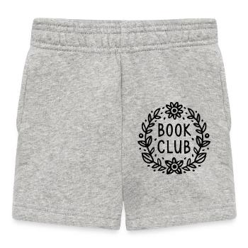 Book club readers reading group - Baby Shorts - heather grey - Front