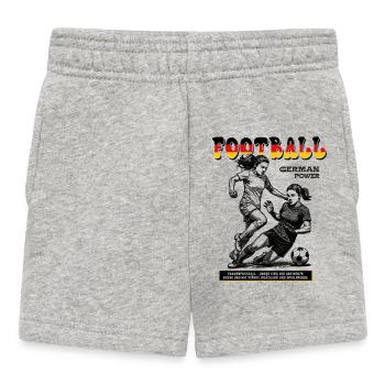 Deutsche Fußballerin Shirt: Ballkontrolle pur - Baby Shorts - Grau meliert - Vorne