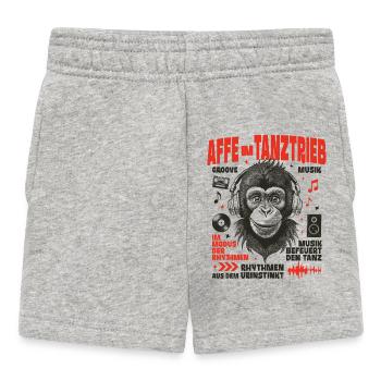 Wild Beat T-Shirt – Pure Monkey Dance - Baby Shorts - heather grey - Front