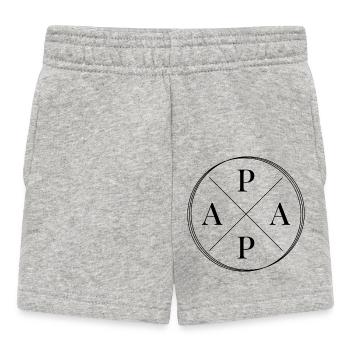 Papa - Baby Shorts - Grau meliert - Vorne