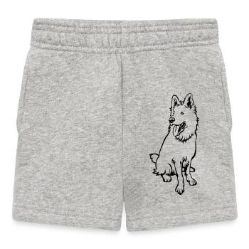 Berger suisse - Short Bébé - gris chiné - Devant