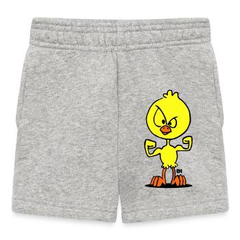 Puissance des poussins - Short Bébé - gris chiné - Devant