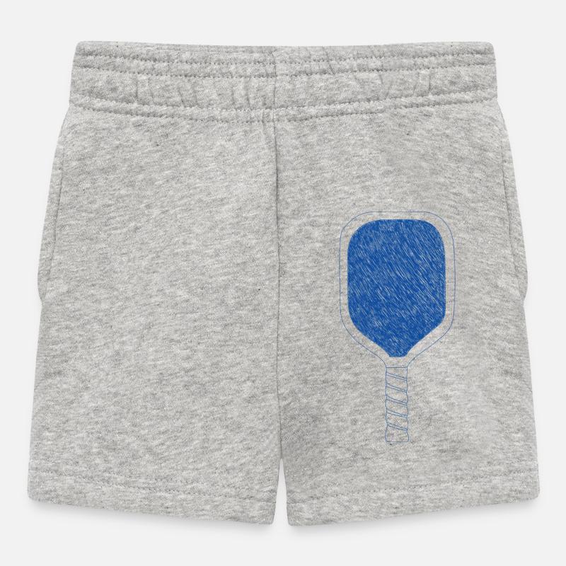 Raquette de pickleball - Short Bébé - gris chiné