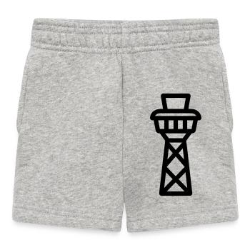 tour de contrôle - Short Bébé - gris chiné - Devant