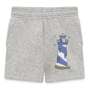 Blauer_Leuchtturm - Baby Shorts - Grau meliert - Vorne