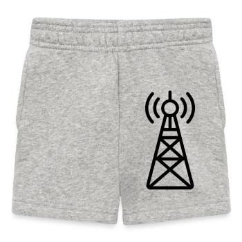 Radio Tower - Baby Shorts - heather grey - Front