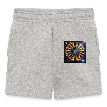 Galaxy Darts - Baby Shorts - heather grey - Front