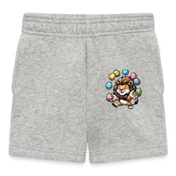 Oster Löwe & Ratte Jongleure - Baby Shorts - Grau meliert - Vorne