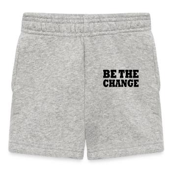 be the change - Short Bébé - gris chiné - Devant
