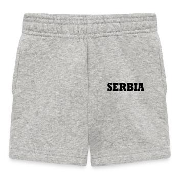 Serbie - Short Bébé - gris chiné - Devant