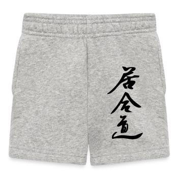 Iaido art of sword drawing Japanese - Baby Shorts - heather grey - Front