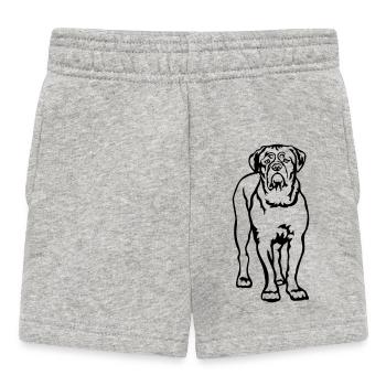 Dogue de Bordeaux - Short Bébé - gris chiné - Devant