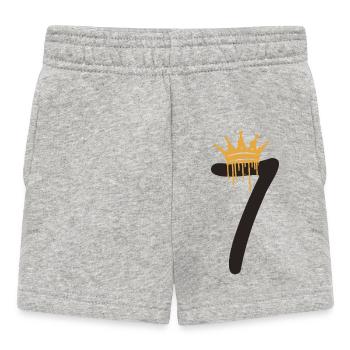 7 - Baby Shorts - heather grey - Front